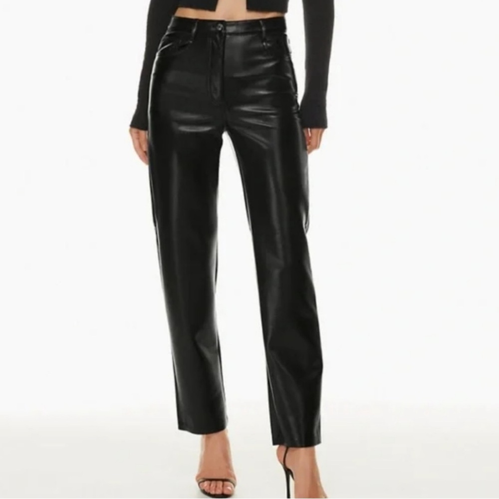 Aritzia Melina Pant Black | Faux Leather Pants | Size 6 | Women’s